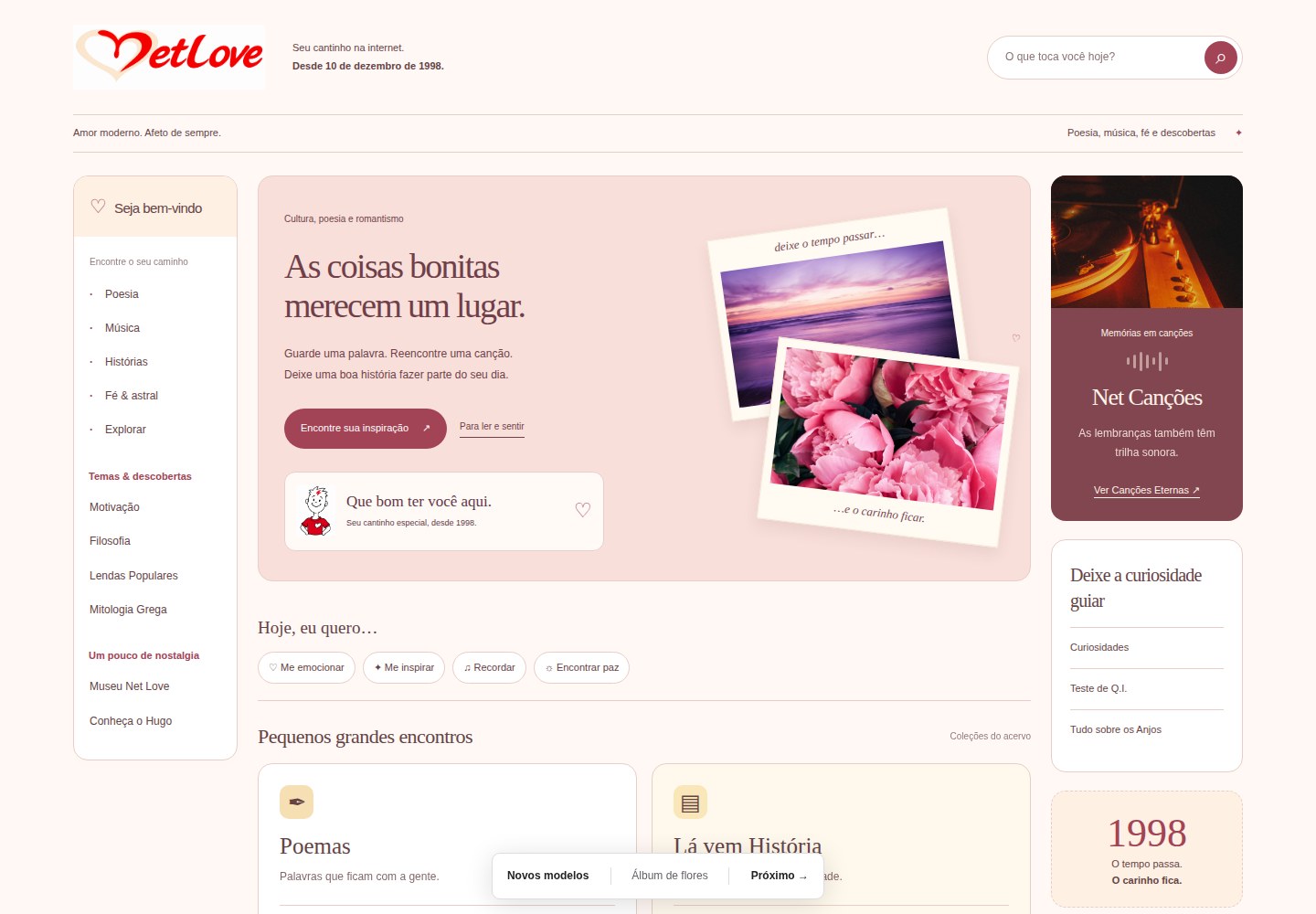 Prévia real do modelo Álbum de flores